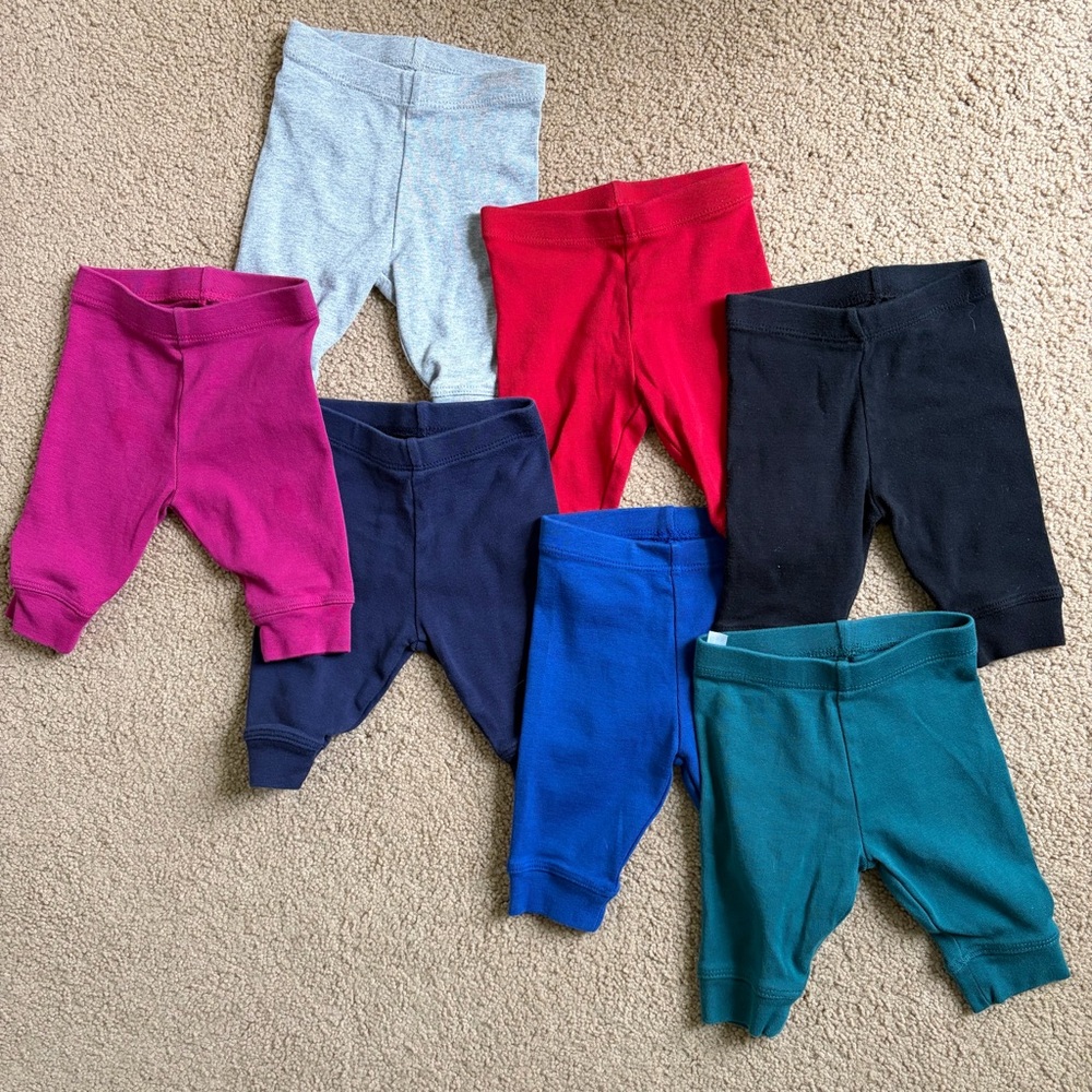 9 piece NB Primary 100% Organic Cotton Baby Bundle